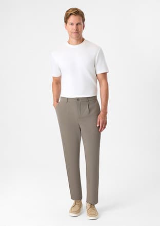 BTS1007900000 Erkek Beyaz Basic T-Shirt - 2