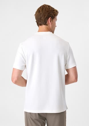 BTS1007900000 Erkek Beyaz Basic T-Shirt - 3