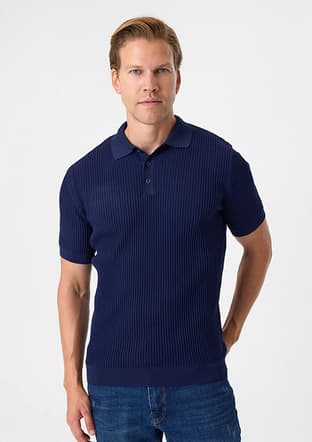 BTR4004000000 Erkek Lacivert Triko T-Shirt - 2