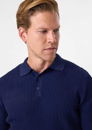 BTR4004000000 Erkek Lacivert Triko T-Shirt - 5