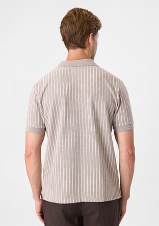 BTS1008100000 Erkek Bej Polo Yaka T-Shirt - 3