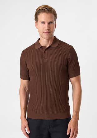 BTR4004000000 Erkek Kahverengi Triko T-Shirt - 3