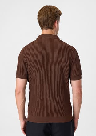 BTR4004000000 Erkek Kahverengi Triko T-Shirt - 6