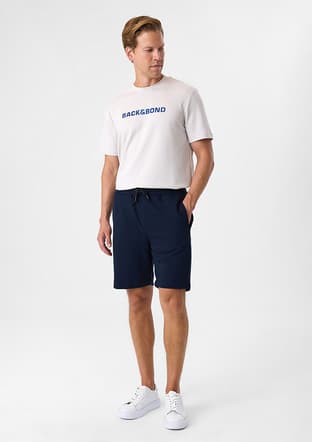 B35S36010 Erkek Lacivert Örme Pantolon - 3