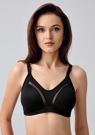 3460010000 Kadın Siyah Basic Big Size Sütyen - 1