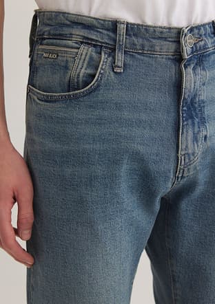 M0081089344 Erkek Mavi Jean Pantolon - 4