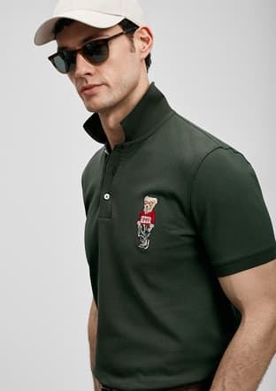 Brady - 111040245 Erkek Haki Polo Yaka T-Shirt - 3