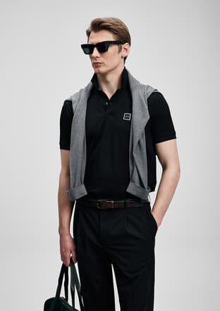 Carter - 111040233 Erkek Siyah Polo Yaka T-Shirt - 3