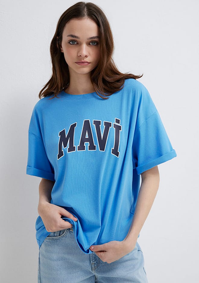 M1600843-91478 Kadın Baskılı T-Shirt