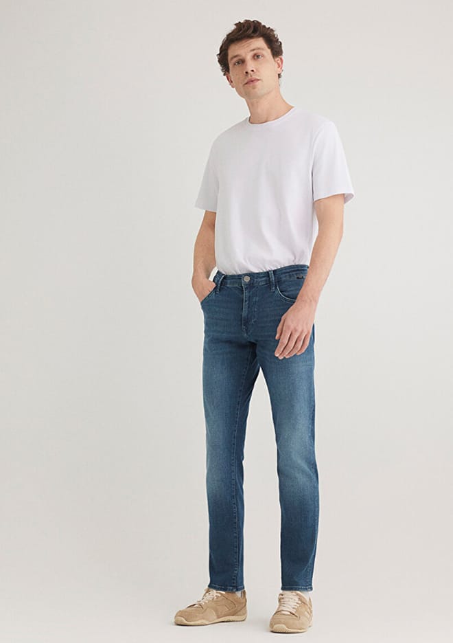 M0042289559 Erkek Mavi Jean Pantolon