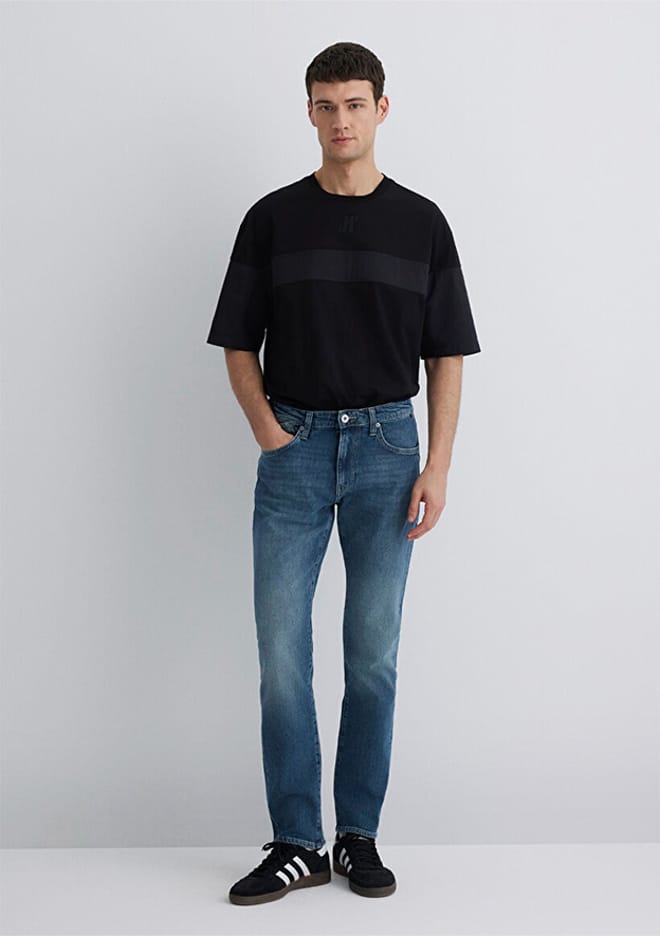 M0042289336 Erkek Mavi Jean Pantolon