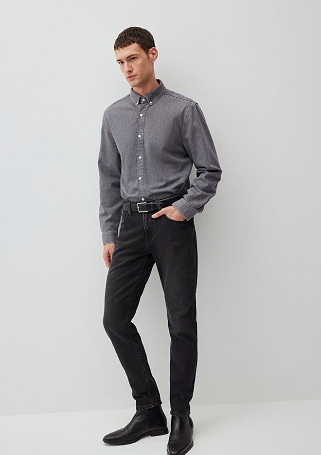 M0010172-87848 Erkek Mavi Jean Pantolon