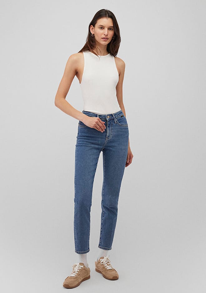M100277-87897 Kadın Sarı Jean Pantolon