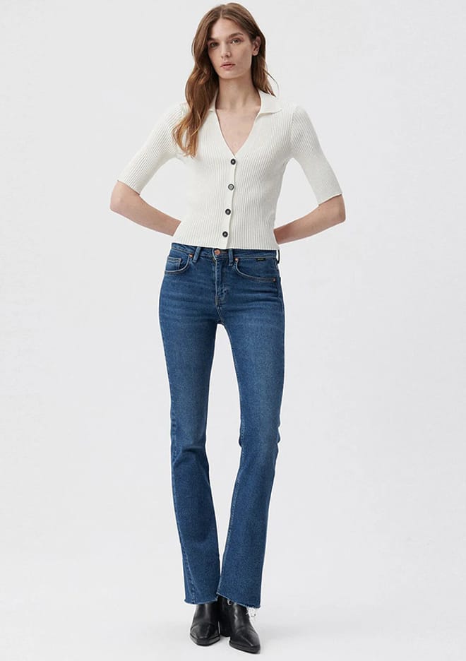 M101225-80680 Kadın Çok Renkli Jean Pantolon