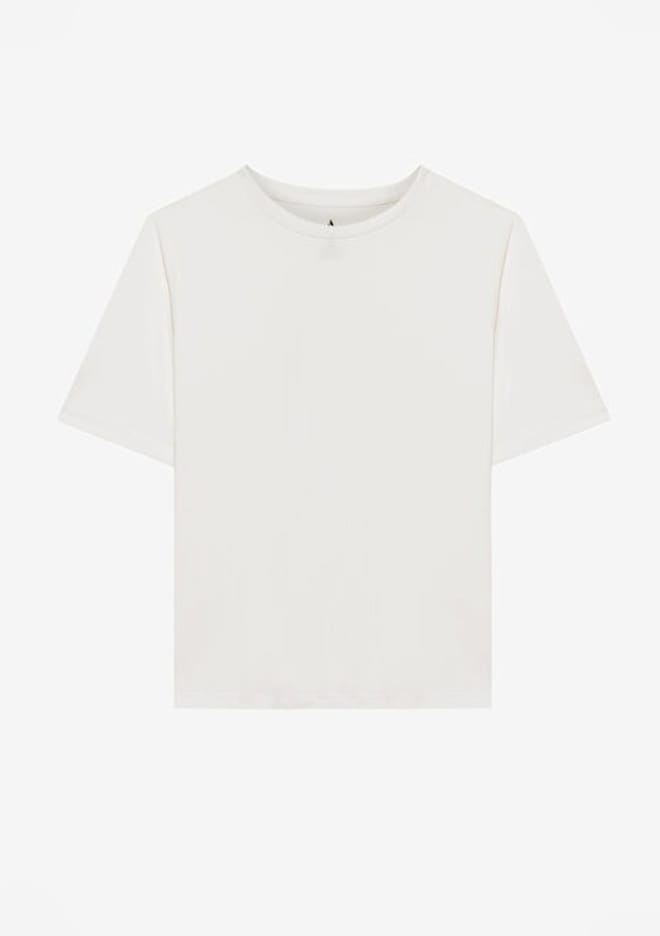 S2510327-102 Kadın Beyaz Baskılı T-shirt