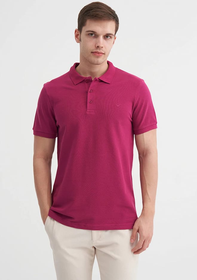 25Yceeo04613 Erkek Çok Renkli Polo Yaka T-shirt