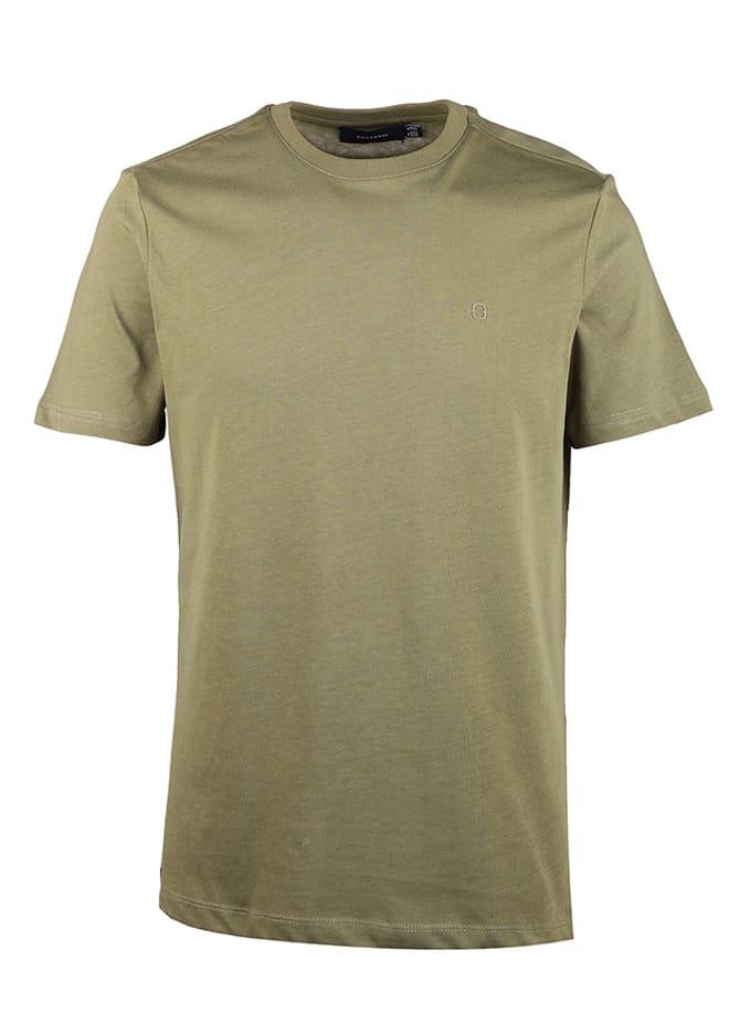 B33S10040 Erkek Yeşil Bisiklet Yaka T-shirt