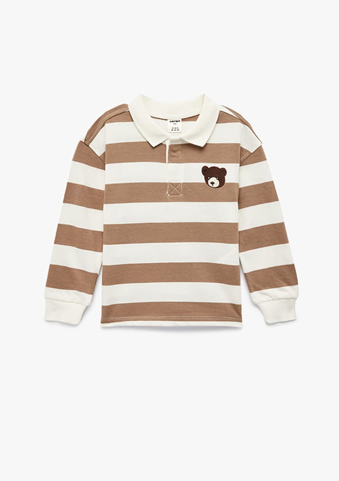 6Wmb10124Tk Erkek Bebek Beyaz Sweatshirt
