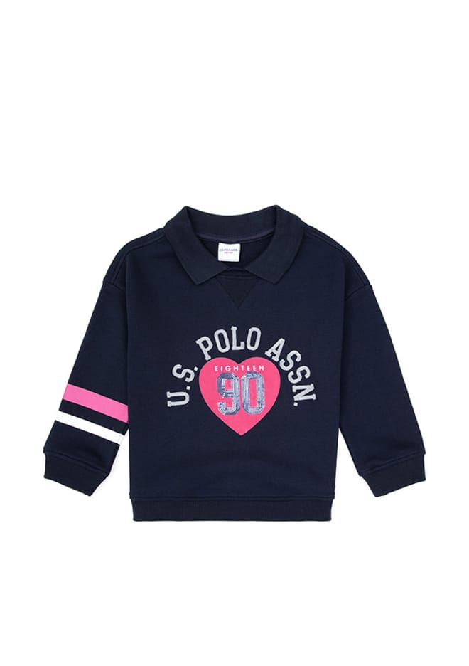 T117143383.Pu-7999 Kız Çocuk Lacivert Sweatshirt