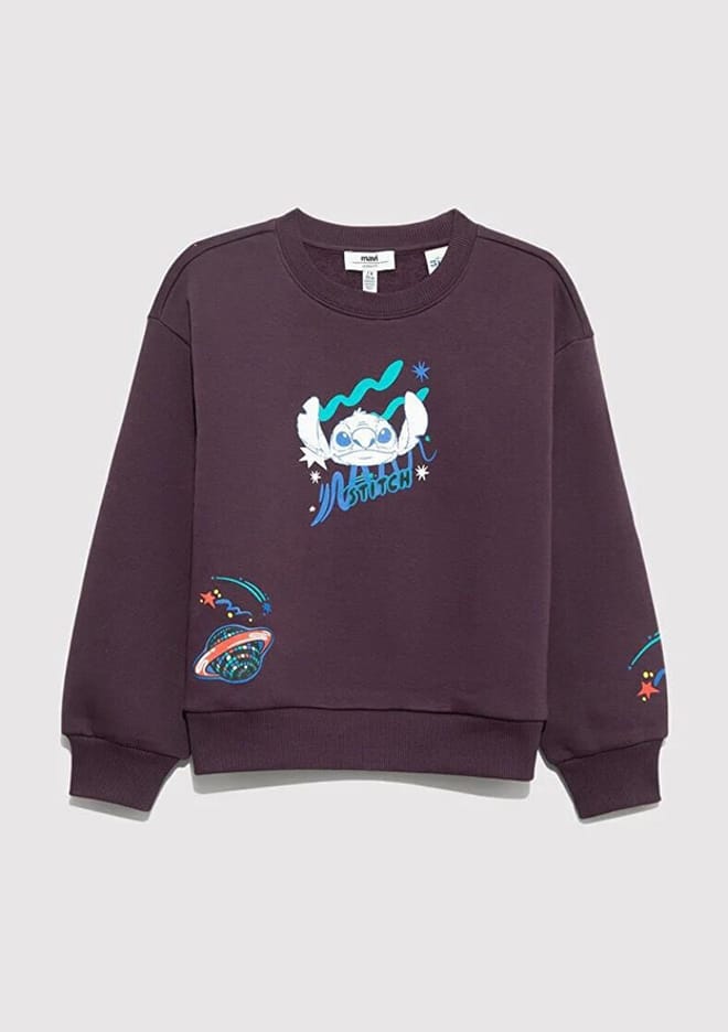 M7S10161-70635 Kız Çocuk Çok Renkli Sweatshirt