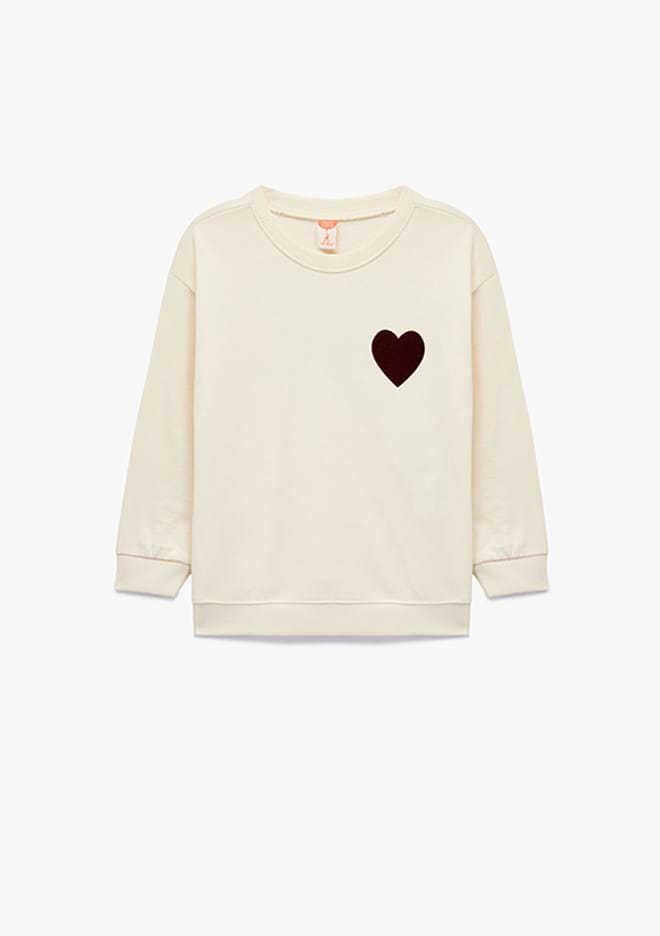 6Wmg10058Ak Kız Bebek Bej Sweatshirt