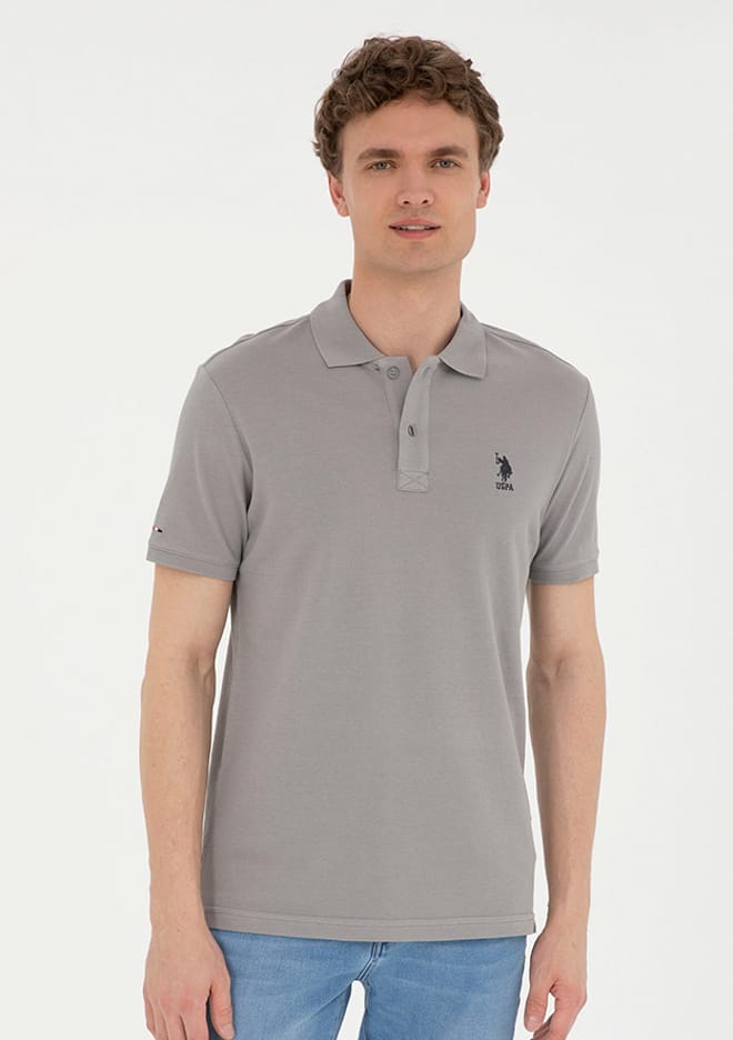 T116855830.1794860 Erkek Gri Basic T-shirt