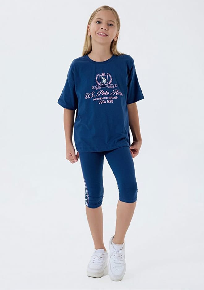 Us2500-G Kız Çocuk Lacivert Pijama