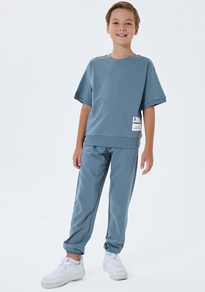 Rp3767-2 Erkek Çocuk Gri Eşofman