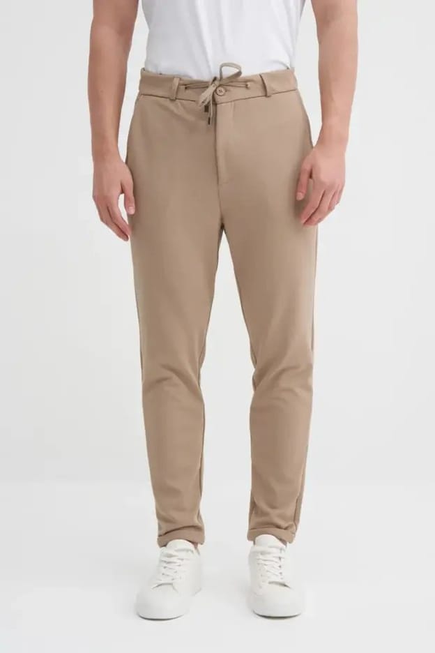 00055 Erkek Bej Pantolon