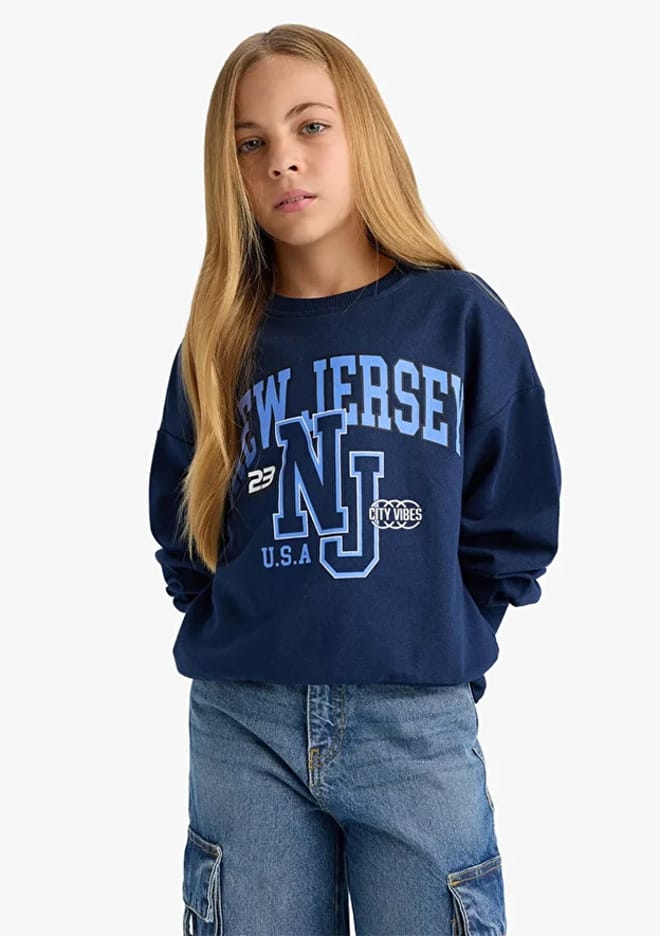 E8894A8Dfb Kız Çocuk Çok Renkli Sweatshirt