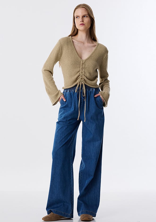 Tw6250003131 Kadın Lacivert Pantolon