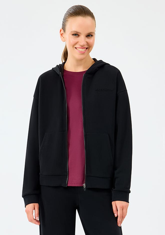 S2610016-3817 Kadın Siyah Sweatshirt