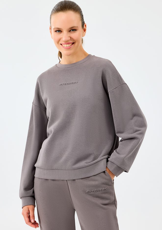 S2610011-3920 Kadın Gri Sweatshirt