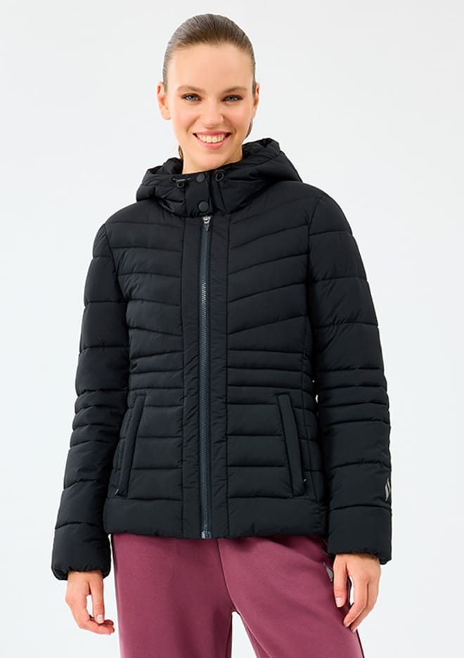 S2520203-3817 Kadın Siyah Mont