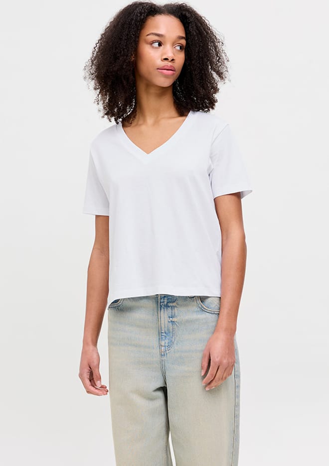 12255655 Kadın V Yaka T-Shirt