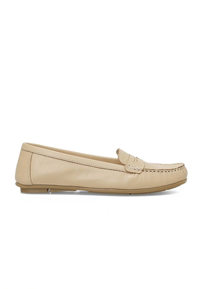 A10197354612010 Kadın Bej Loafer