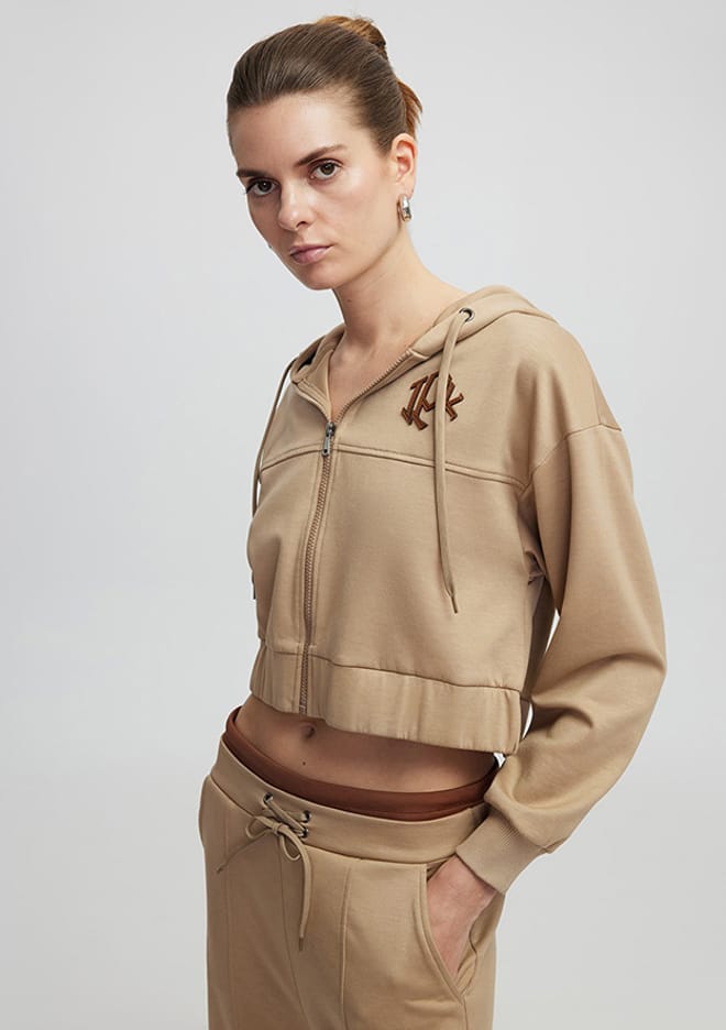 Is1250091020 Kadın Kahverengi Sweatshirt