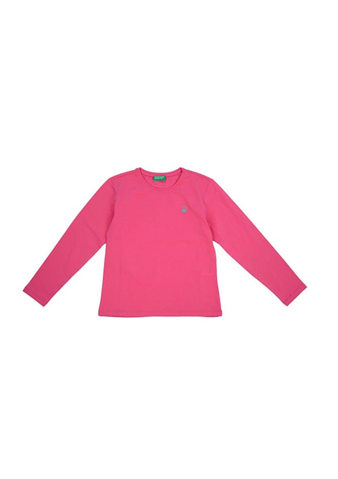 72824 Kız Çocuk Pembe Basic T-shirt