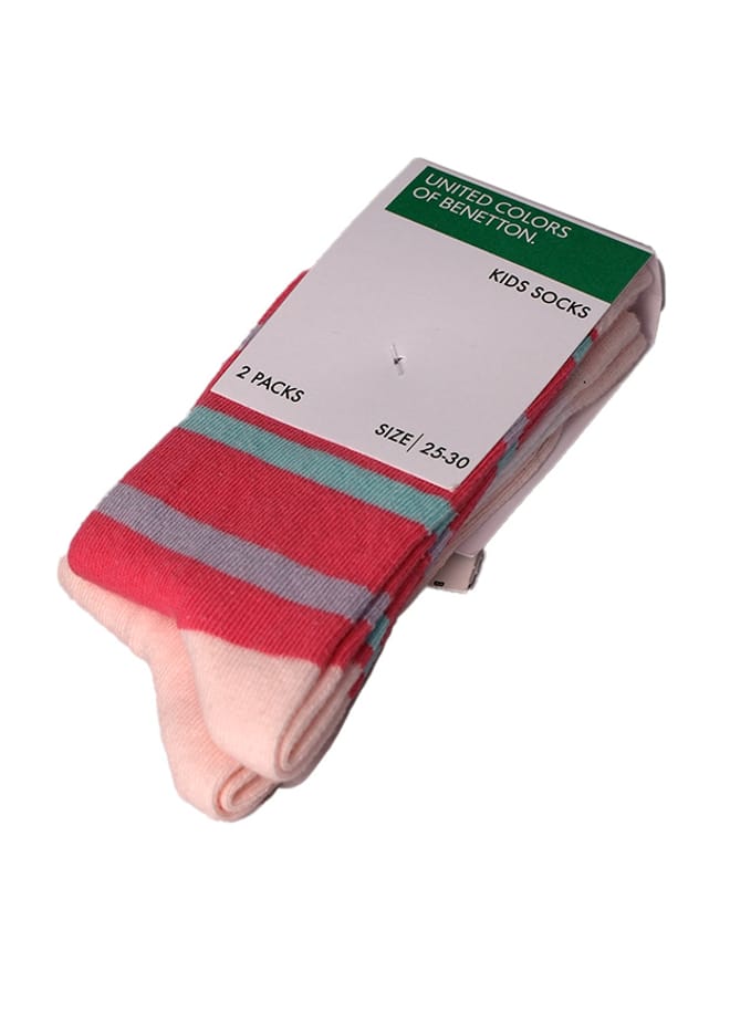 77258 Kız Çocuk Pembe Soket Çorap