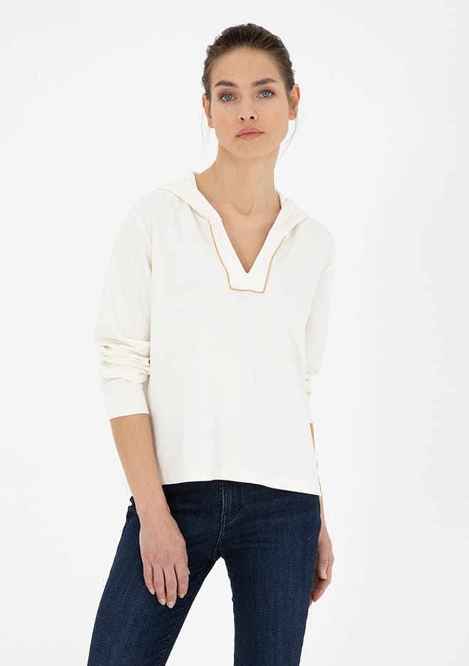 T116837806.1830109 Kadın Beyaz Sweatshirt