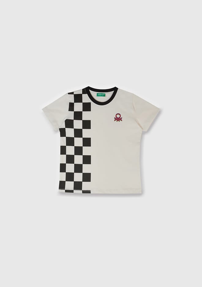 17025 Erkek Çocuk Beyaz Kısa Kol T-shirt