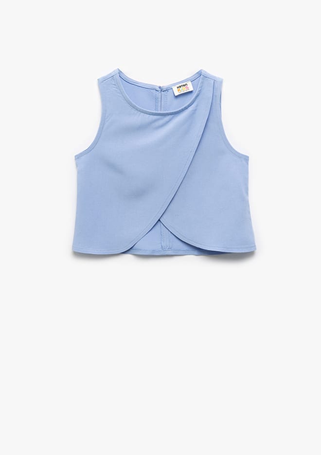 5Skg60014Aw Kız Çocuk Mavi Bluz