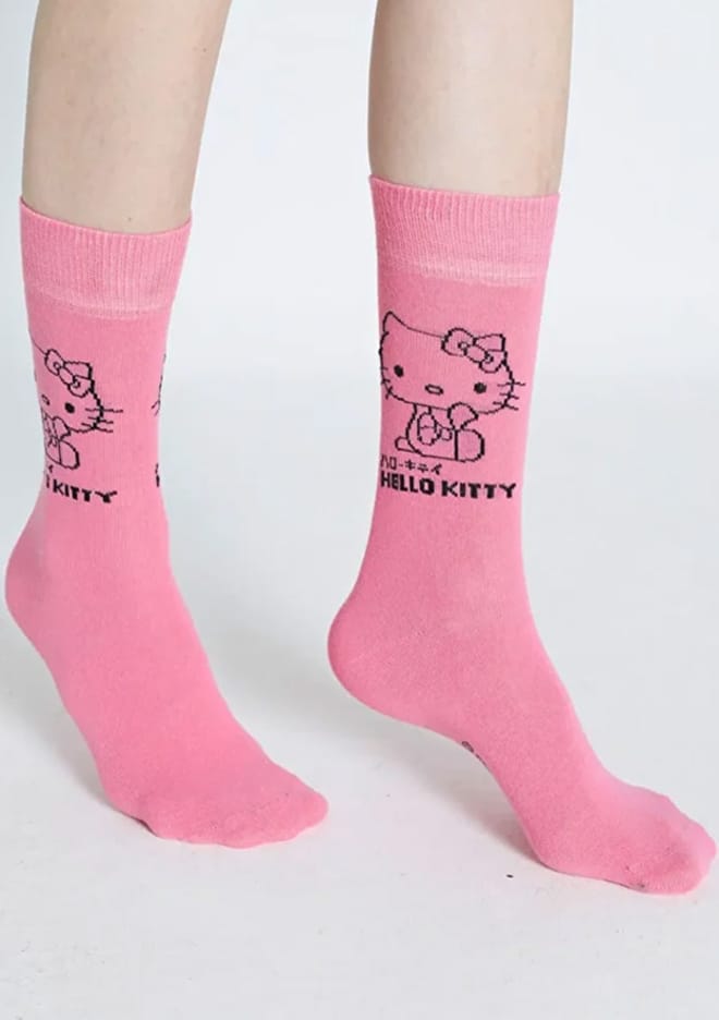 Roz-88/4 Kız Çocuk Pembe Soket Çorap