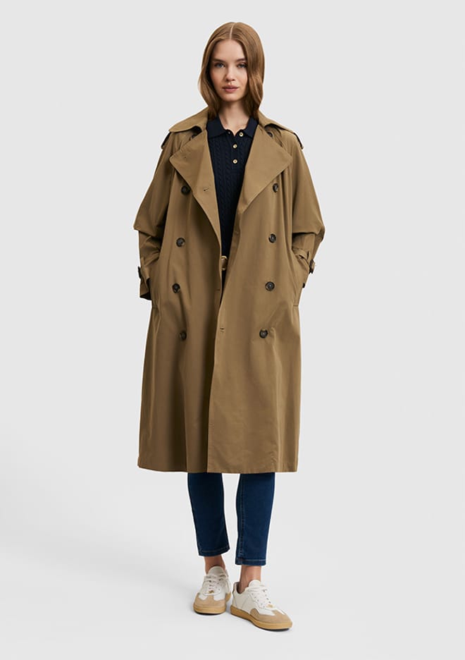 T117168976.Pu-9181 Kadın Yeşil Kaban