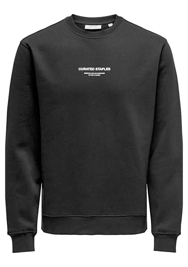 22030923 Erkek Siyah Sweatshirt