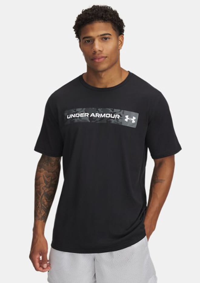 1376830-002 Erkek Siyah Baskılı T-shirt