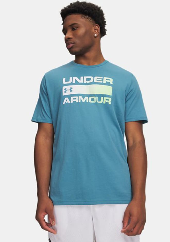 1329582-466 Erkek Mavi Bisiklet Yaka T-shirt