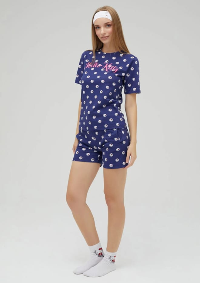 Roz-254 Kadın Lacivert Pijama