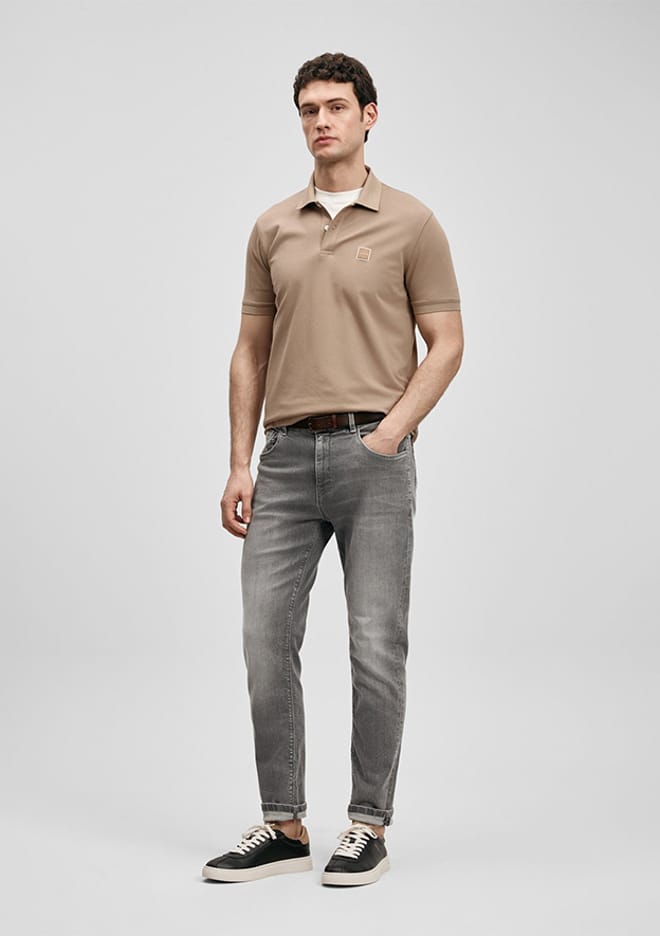 Carter - 111040233 Erkek Toprak Polo Yaka T-Shirt