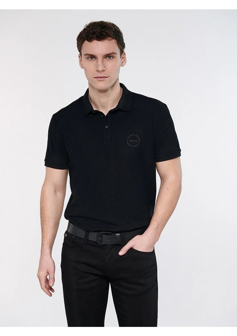 M0610305-900 Erkek Siyah Polo Yaka T-shirt